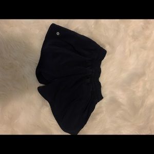 Navy blue lululemon shorts size 6